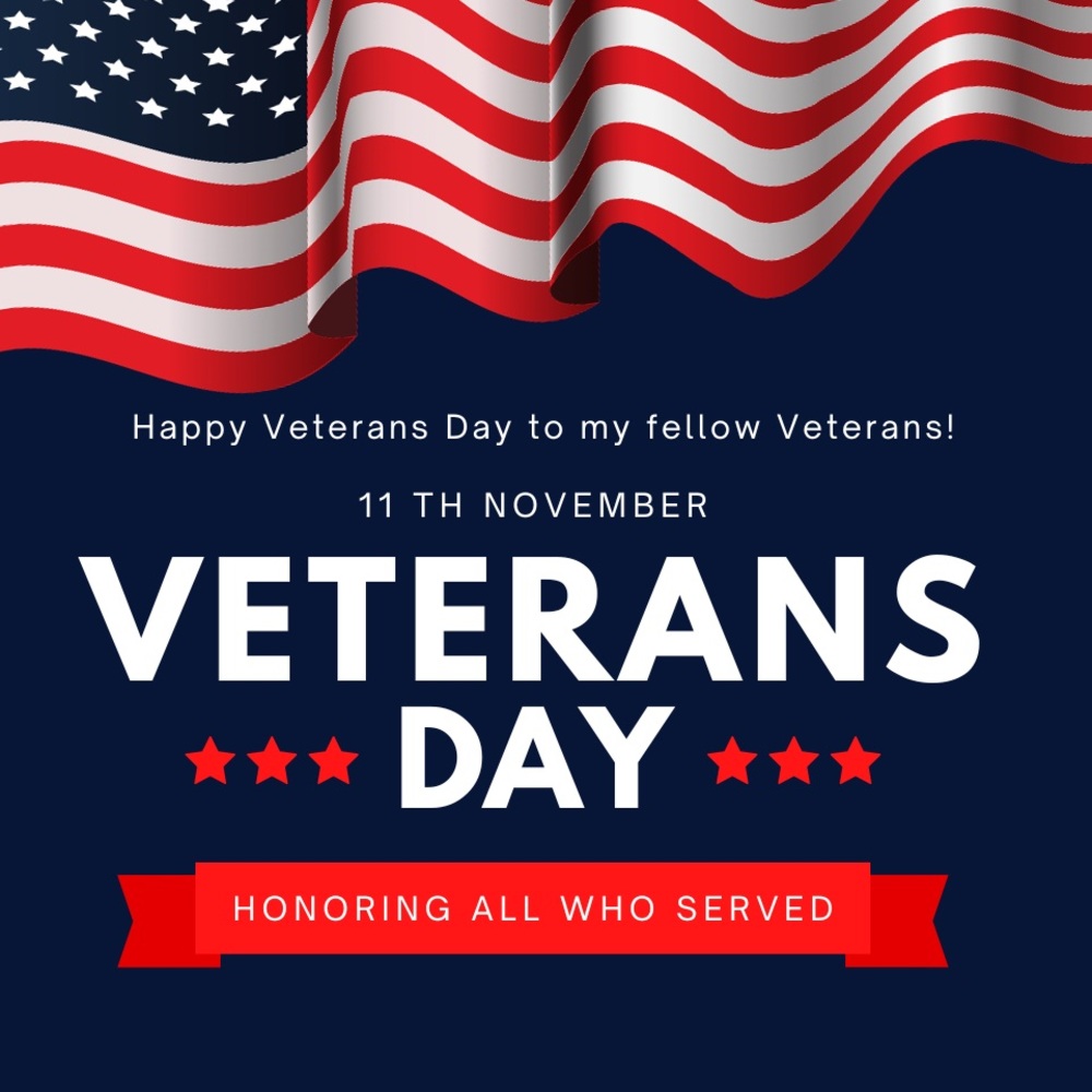 Happy Veterans Day to my fellow Veterans! 🇺🇸